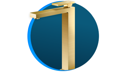 misturador monocomando docol new edge docolchroma 925472 bica alta de mesa ouro escovado descricao 01