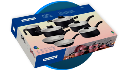 Jogo de Panelas Tramontina Linz 7 Peças Antiaderente | Copalux