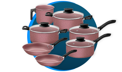 jogo de panelas tramontina linz 7 pecas 28299406 rosa descricao 01