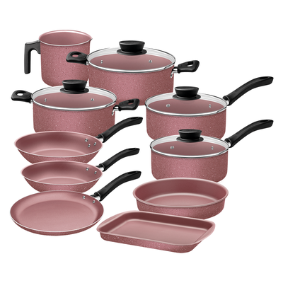 jogo de panelas tramontina linz 10 pecas 28299407 rosa 01