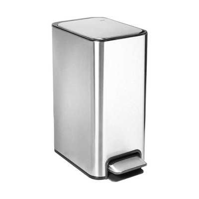 lixeira de piso docolflat docol 10l com balde interno removivel inox 01