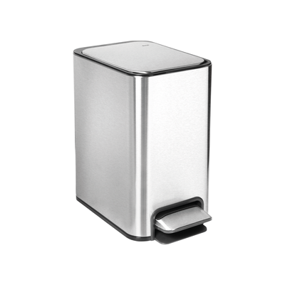 lixeira de piso docolflat docol 7l com balde interno removivel inox 01