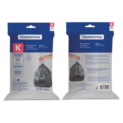 saco de lixo 40l k tramontina 94531040 para lixeira 01