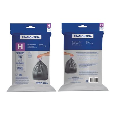saco de lixo 20l h tramontina 94531020 para lixeira copalux 01