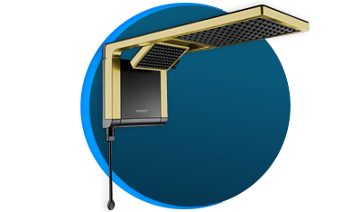 chuveiro lorenzetti acqua duo ultra eletronico preto matte gold descricao 01