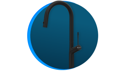 misturador monocomando cozinha debacco 400 aco inox black matte descricao 01