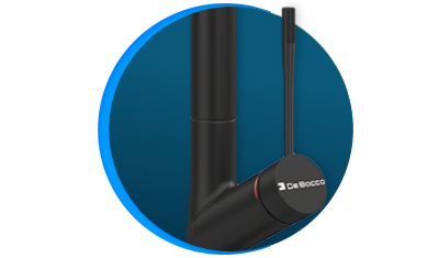 misturador monocomando cozinha debacco 400 aco inox black matte descricao 03