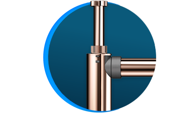 sifao para lavatorio docol top 322630 de parede cobre polido descricao 01