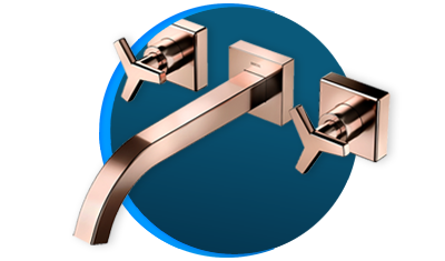 misturador para banheiro docol docolcity docolchroma 878030 de parede cobre polido descricao 01