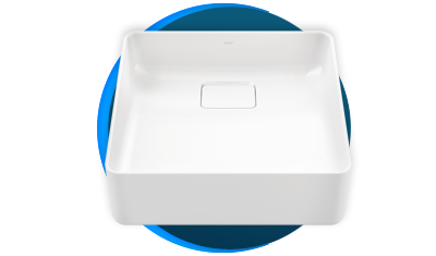 cuba de apoio quadrada docol docolflow 40x40 12020505026 branca esmaltada descricao 01