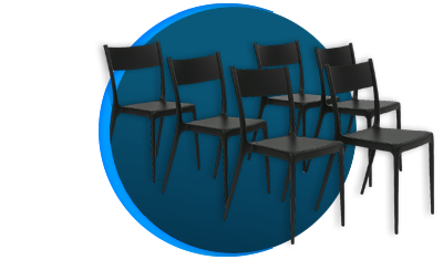 kit 6 cadeiras tramontina diana eco em polipropileno reciclado preta descricao 01