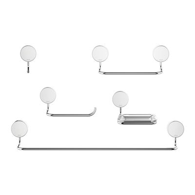 Kit De Acessórios Blukit Neo 5 Peças Cromado | Copalux