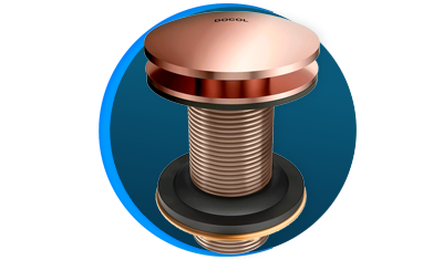 valvula de saida d agua click clack docol docolchroma 922430 para lavatorio cobre polido descricao 01