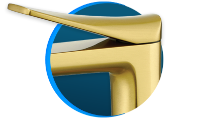 Torneira Lorenzetti Loren Neo 1194 G92 Brushed Gold | Copalux
