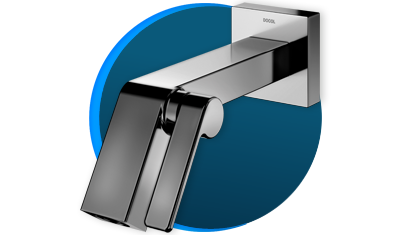 torneira para banheiro docol docolstillo docolchroma 823448 de parede grafite polido descricao 01