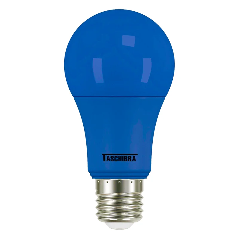 lampada de led colorida azul