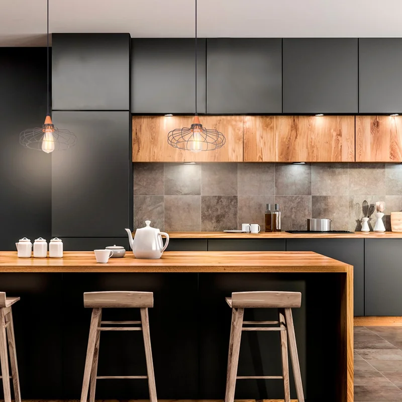 lustre pendente na cozinha