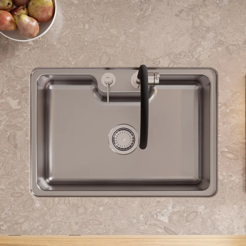 pia de cozinha olhada do alto