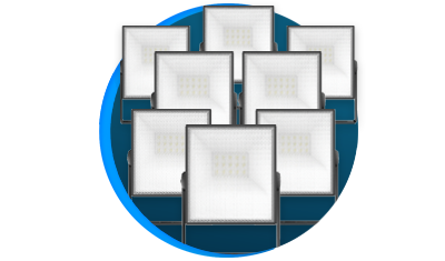 kit 8 refletores lorenzetti lorenled 10w stilo preto bivolt descricao