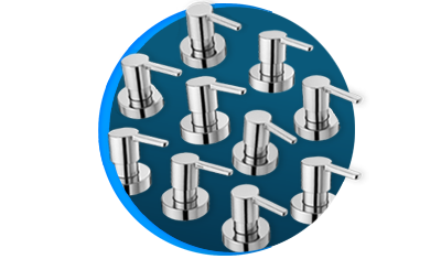 kit 10 acabamentos para registro docol gali 800006 docolbase cromado descricao 0