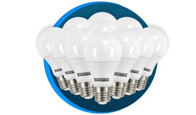 Kit 10 Lâmpadas LED Taschibra 15W E27 6500K Bivolt | Copalux