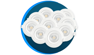 kit 10 spots led lorenzetti redondo 5w bivolt branco descricao