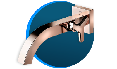 torneira para banheiro docol docolcity docolchroma 876430 de parede cobre polido descricao