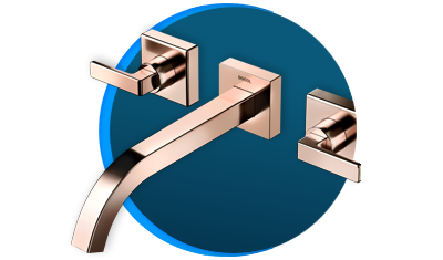 misturador para banheiro docol docolstillo docolchroma 832430 de parede cobre polido descricao