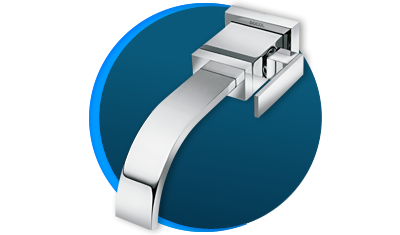 torneira para banheiro docol square 428606 de parede cromada descricao