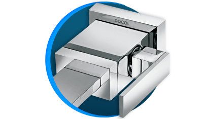 torneira para banheiro docol square 428606 de parede cromada descricao 02
