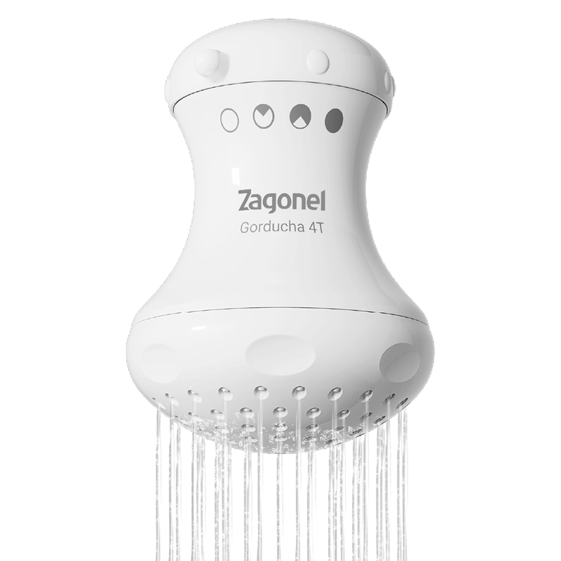 Chuveiro Zagonel Gorducha 4 Temperaturas Branco | Copalux