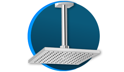 chuveiro docol docolsquare 528506 de teto cromado