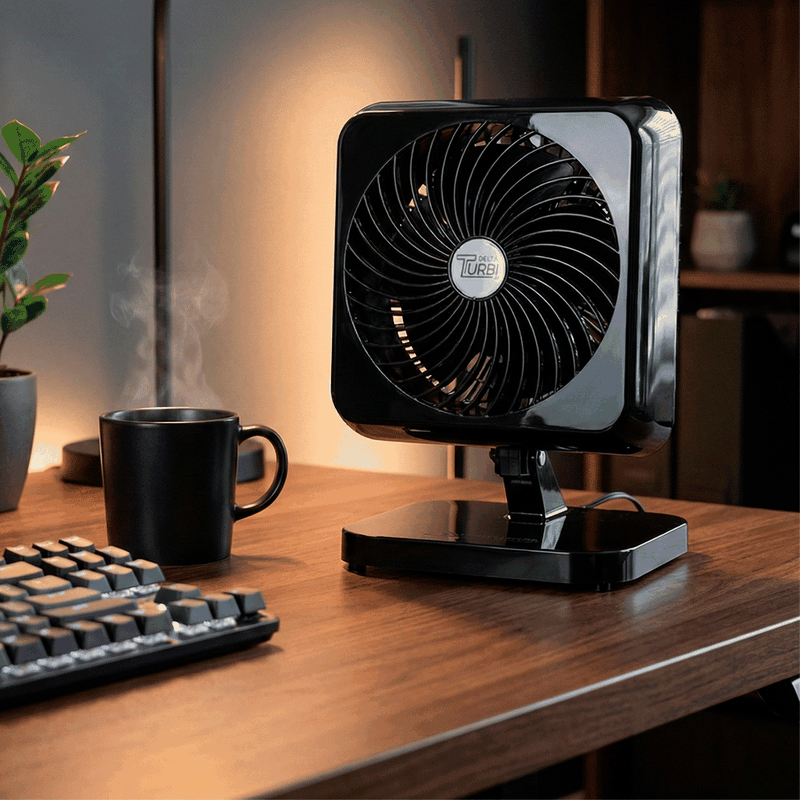 トランプ Mesa Ventus Ventilador de Mesa Venti-Delta Turbi Max Preto | Copalux