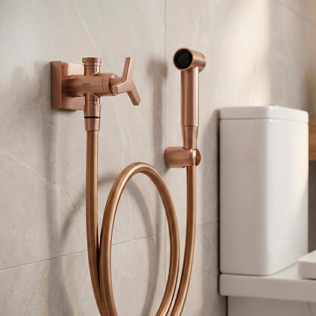 Ducha Higiênica Docol DocolCity Cobre Escovado | Copalux