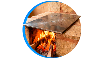 chapa para fogao a lenha espelhada 3 furos 45x65cm em ferro fundido descricao 04