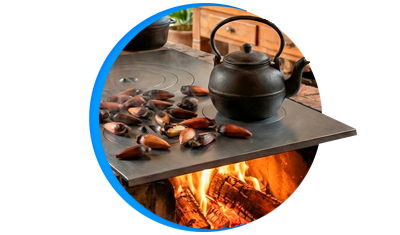 chapa para fogao a lenha polida 3 furos 45x65cm em ferro fundido descricao 04