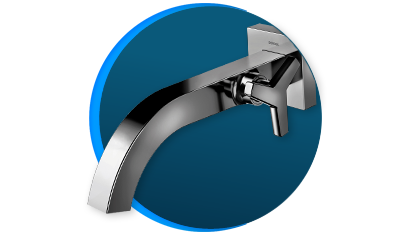 torneira para banheiro docol docolcity docolchroma 876448 de parede grafite polido4