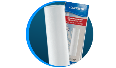 elemento filtrante lorenzetti loren acqua 9 3 4 polipropileno branco descricao