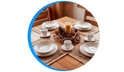 aparelho de jantar tramontina rustico marrom em porcelana 20 pecas descricao 01