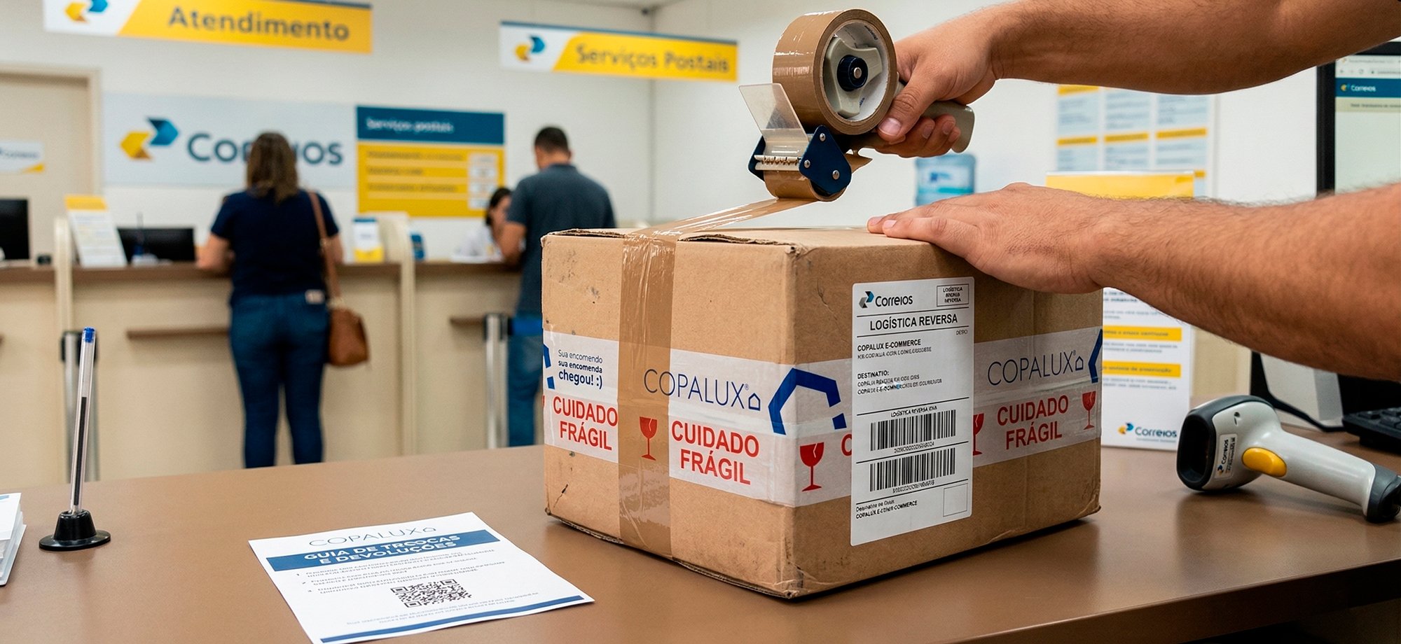 Trocas e Devoluções Copalux - Logística Reversa via Correios