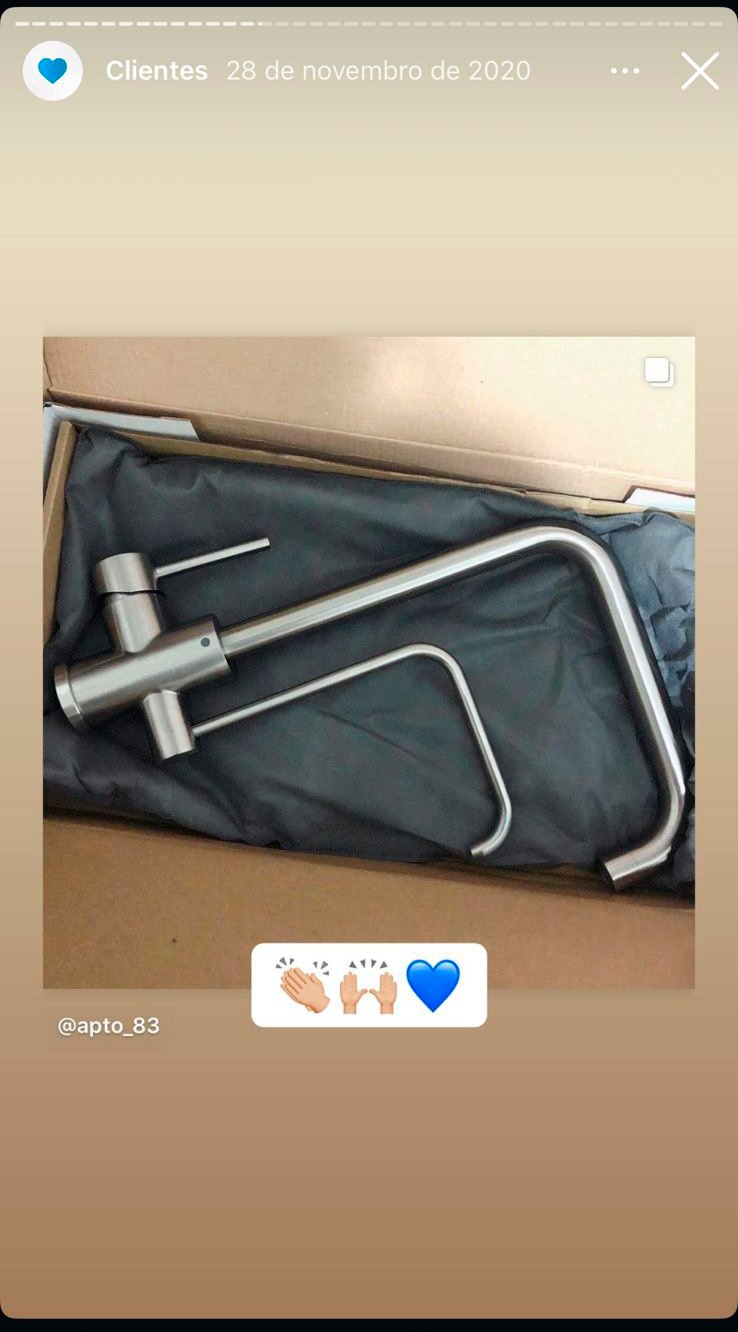 Cliente Copalux no Instagram