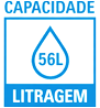 Capacidade 56 Litros