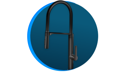 Misturador Monocomando Cozinha Docol DOC Ônix Preto Fosco | Copalux