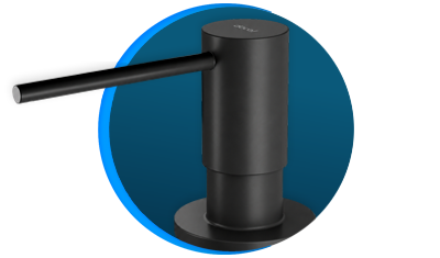 dispensador de detergente docol 90021184156 de cozinha onix preto fosco 500 ml descricao 01