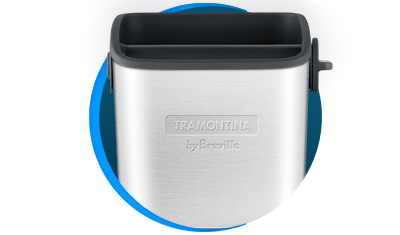 recipiente para borra de cafe tramontina by breville coffee box 69085010 aco inox 500 ml descricao