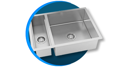 cuba gourmet debacco quadratino 450 com canal organizador e acessorios aco inox escovado 700x505mm